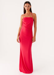Amari Maxi Dress - Raspberry