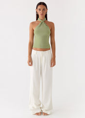Amber Light Top - Sage