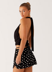 Ashi Cowl Top - Black