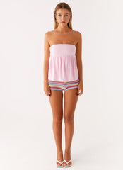 Cassie Tube Top - Pink