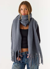 Cocoa Crush Scarf - Grey