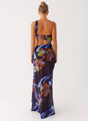 Costa Rica Maxi Dress - Dark Floral