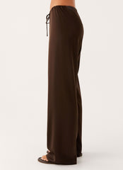 Deacon Low Rise Pants - Chocolate