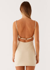 Elaina Knit Mini Dress - Oatmeal