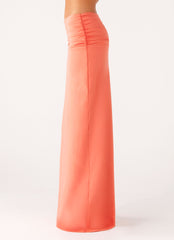 Elisabetta Maxi Skirt - Coral