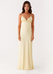 Elona Maxi Dress - Baby Yellow