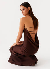 Endless Nights Maxi Dress - Chocolate