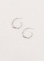 Etta Hoop Earrings - Silver