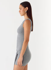 Everly Mini Dress - Grey