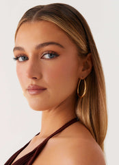 Gleam Hoop Earrings - Gold