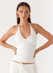 Henry Halter Top - Ivory