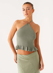 Idola Knit Top - Sage