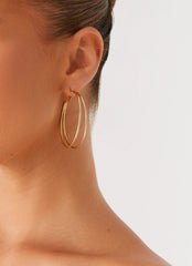 Isabetta Hoop Earrings - Gold