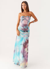 Isle Escape Mesh Maxi Dress - Sea Splash