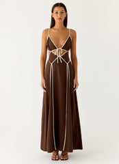 Kerli Maxi Dress - Cool Chocolate