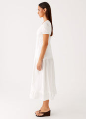London Midi Dress - White