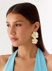 Marina Mode Earrings - White