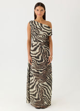 Mernas Maxi Dress - Zebra