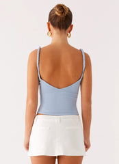 On Trend Linen Mini Skort - White
