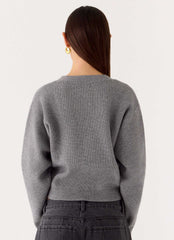 Orla Knit Sweater - Grey