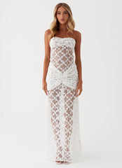 Ottilie Lace Maxi Dress - White