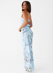 Summer Lover Maxi Dress - Blue Floral