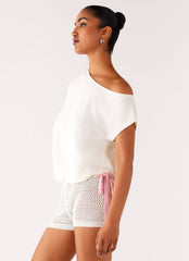 Raeni Off Shoulder Top - Ivory