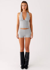 Roxy Mini Shorts - Grey