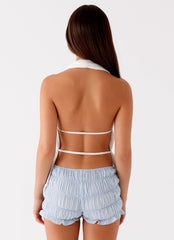 Saige Halter Top - White