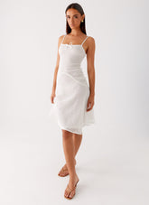 Tamar Midi Dress - White