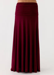 Thorness Maxi Skirt - Plum