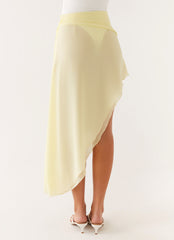 Tilly Swim Skirt - Pastel Yellow
