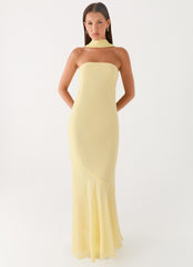 Under The Pagoda Maxi Dress - Yellow