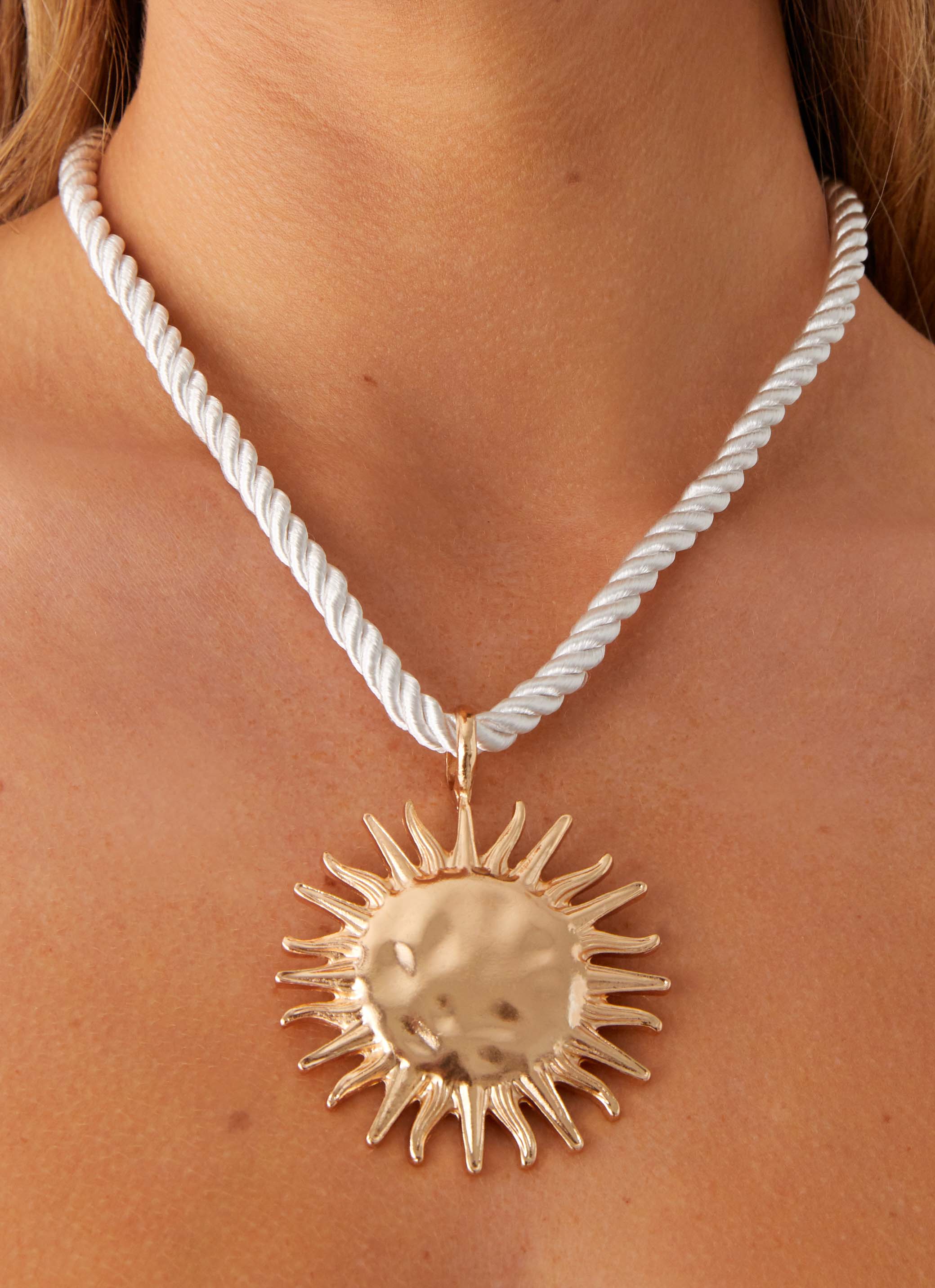 Amber Necklace - Gold