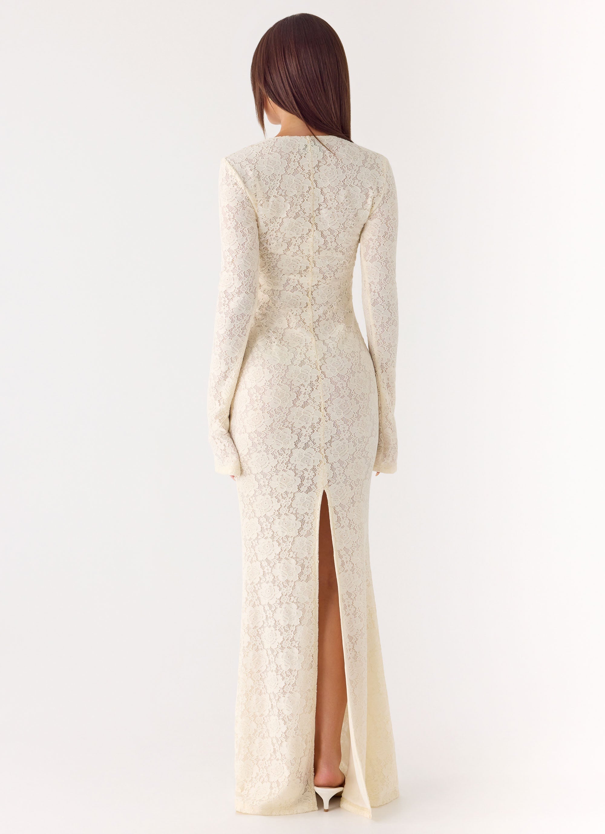 Astoria Long Sleeve Maxi Dress - Ivory