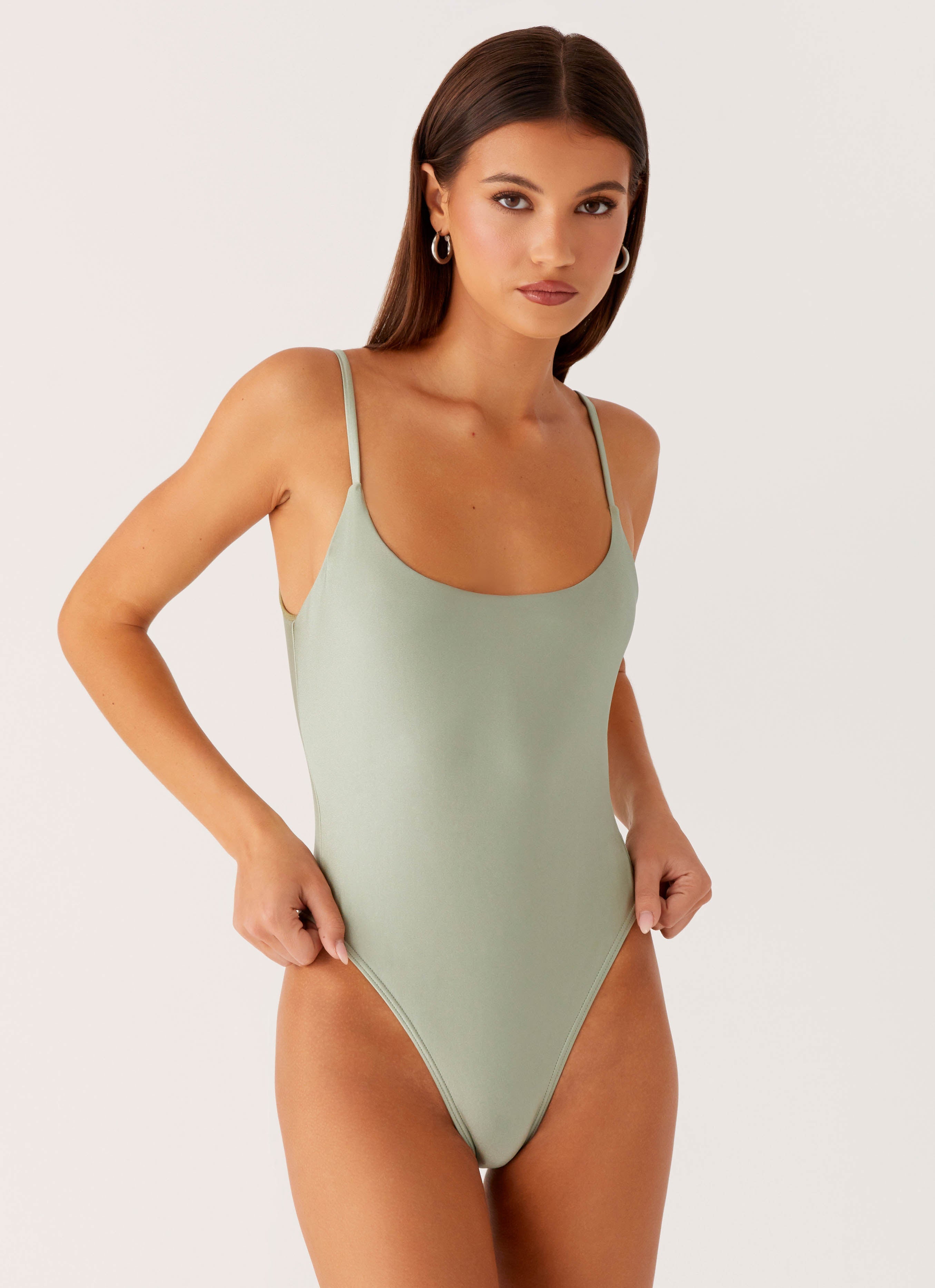Ava One Piece Swimsuit - Sage