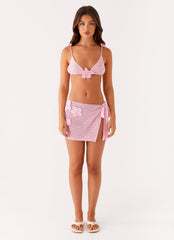 Aziza Crochet Bikini Top - Pink