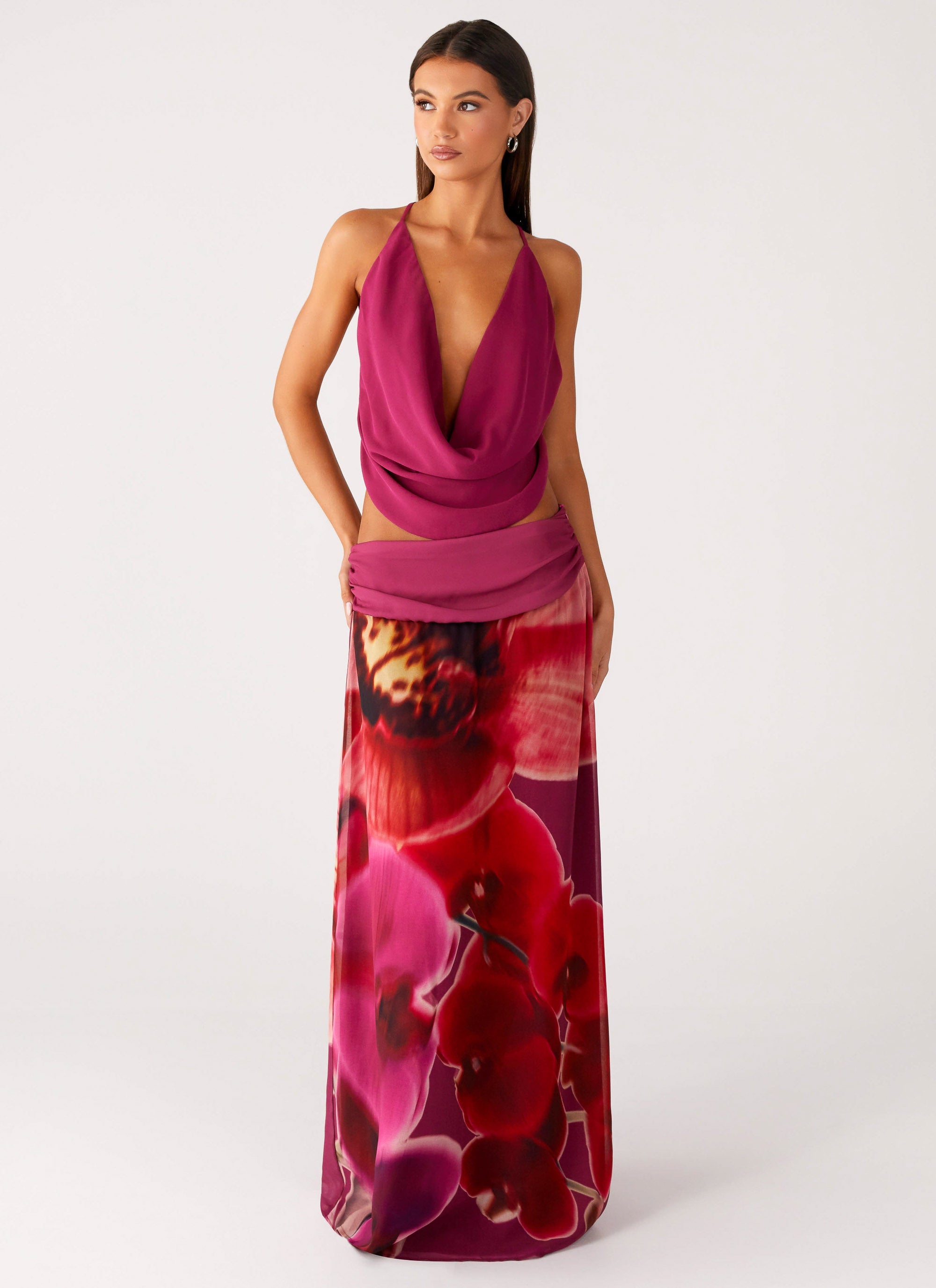 Blushing Bloom Maxi Skirt - Violette Bloom