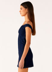 Bonnie Denim Mini Dress - Indigo
