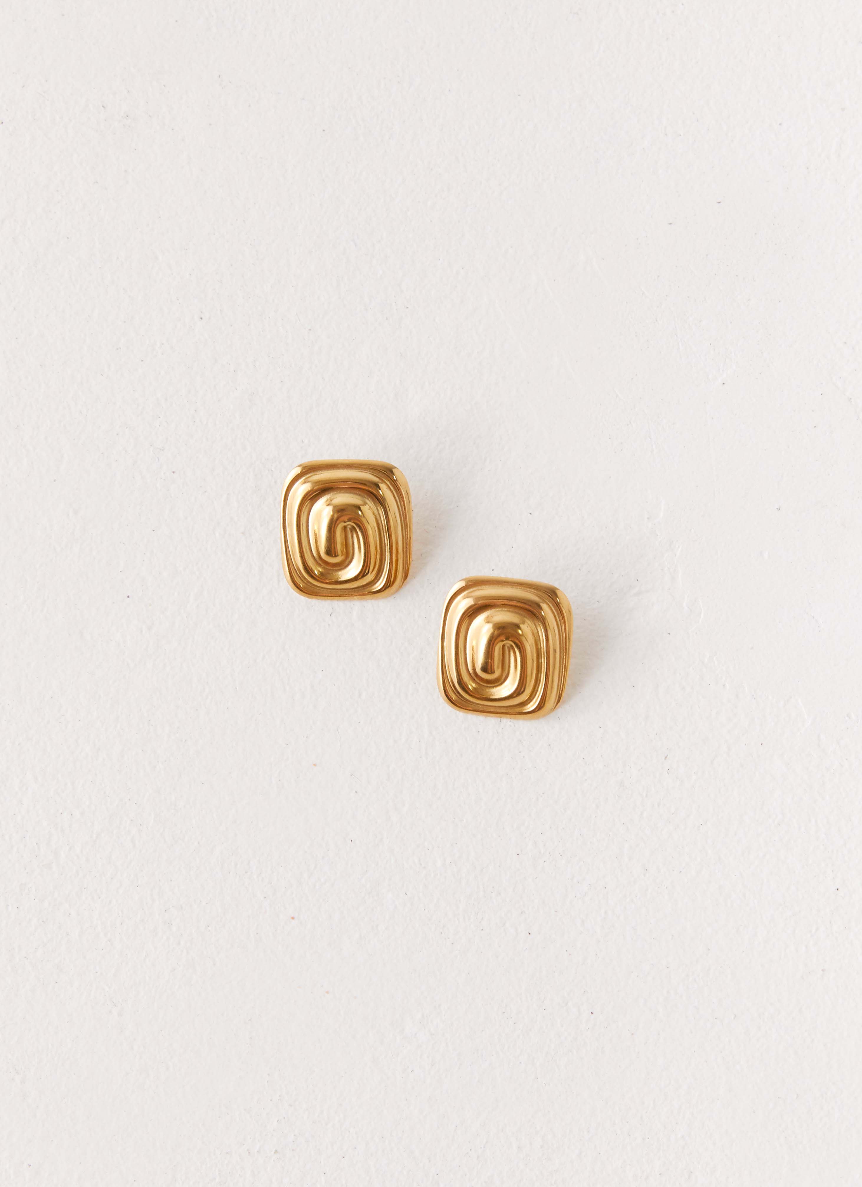 Bowie Earrings - Gold