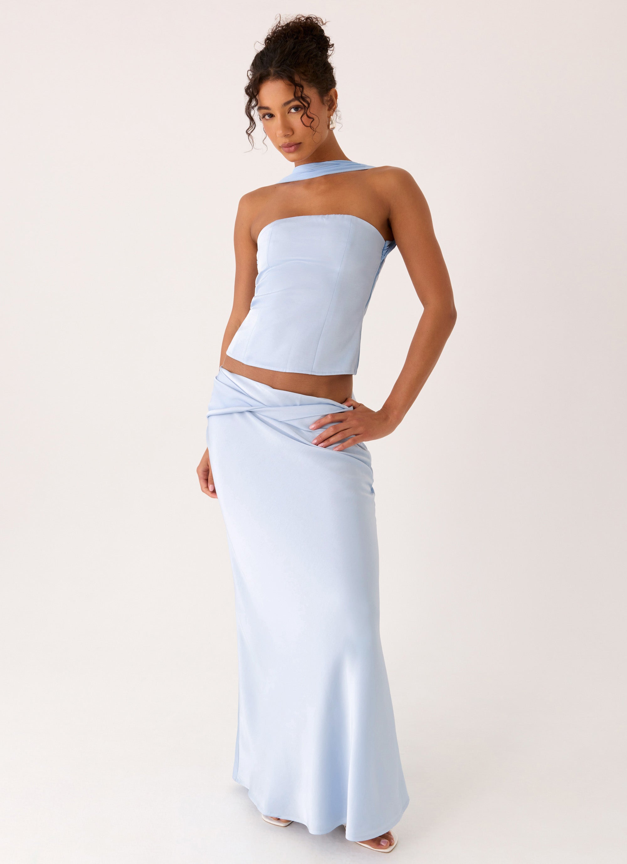 Bridgeta Maxi Skirt - Blue
