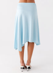 Brisa Midi Skirt - Turquoise