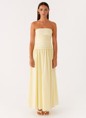 Carmel Maxi Dress - Yellow