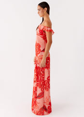 Cassiday Maxi Dress - Sicily Sunsets Print