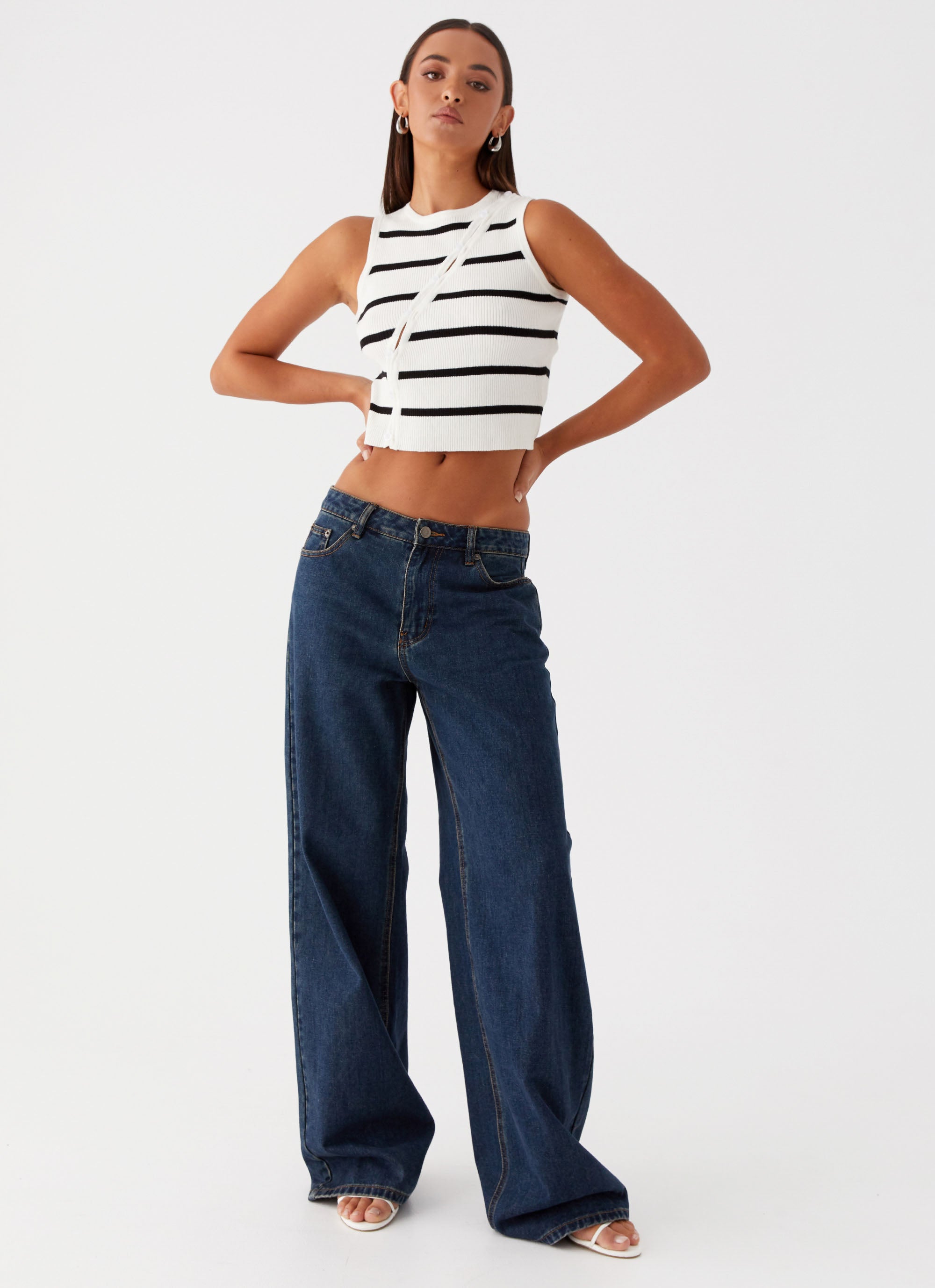 Chromatic Charm Knit Top - Ivory