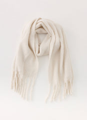 Cocoa Crush Scarf - Cream