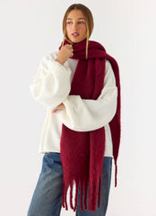 Cocoa Crush Scarf - Red