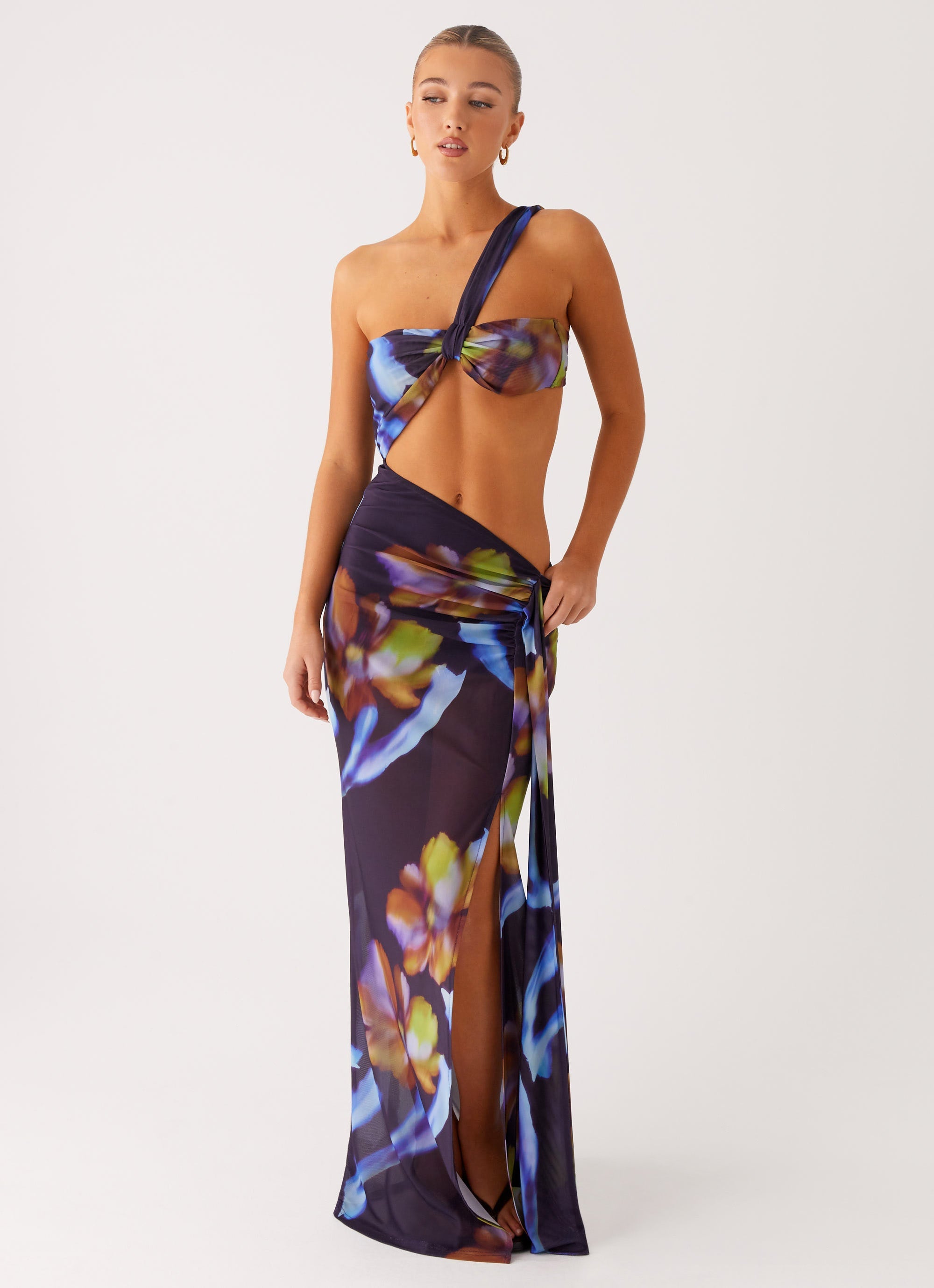 Costa Rica Maxi Dress - Dark Floral