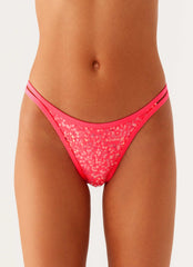 Croatia Bikini Bottoms - Pink Sequin