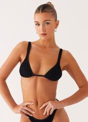 Croatia Bikini Top - Black